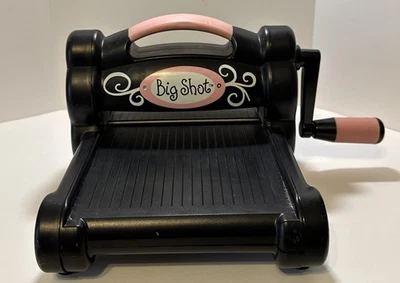 Sizzix Big Shot Die Cutting Embossing Machine Black Pink Machine Only Nice Color - Image 1 of 4