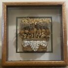Vintage Brookpoint Farm Flowers Shadow Box with Basket of Flowers 1988
