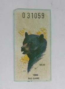 1984 New York Resident Big Game Deer Hunting Fishing License Permit Stamp  - Picture 1 of 1