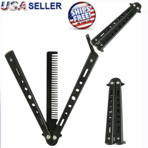 Butterfly COMB Trainer Training Tool Metal knife Practice BLACK Steel - Picture 1 of 24