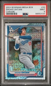 2024 Bowman Mega Box #33 SHOHEI OHTANI Chrome Parallel Card - PSA 9 - Bild 1 von 2