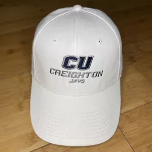 The Game Creighton Blue Jays CU White Adjustable Strapback Hat Cap Rare NCAA VG - Picture 1 of 12