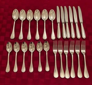 Christofle(France)/Cutlery Pearl Silver Plated/For 6 peoples(24pcs)Never used  - Picture 1 of 24