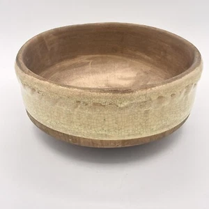 Vintage Rowe Pottery Works RPW Bowl 9” X 4” Browns And Tans - Picture 1 of 7