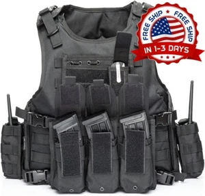 Chalecos Tácticos Entrenamiento Airsoft Paintball Combate Swat Asalto Ejército.. - Picture 1 of 8