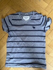 Abercrombie & fitch herren t-shirt Grau. Größe S