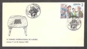 Spain 1983 Chess Int Tournament Linares postmark CKM 8309 - Picture 1 of 1