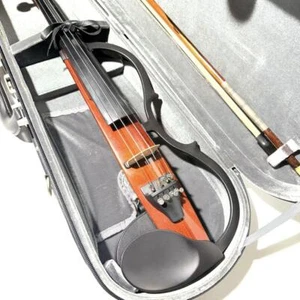 YAMAHA Silent Violin 4/4 SV-110 Used with Case - Picture 1 of 14