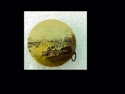 1920 CELLULOID TAPE MEASURE SHOWS ASBURY PARK NJ BOARD WALK NEW MONTEREY HOTEL Cover