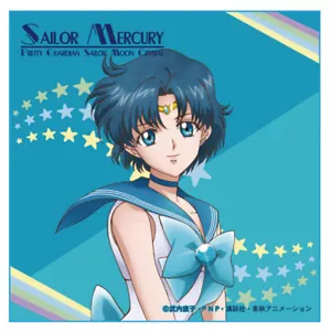 Pañuelo toalla Sailor Moon Crystal anime película Mizuno Ami / Mercury - Imagen 1 de 3