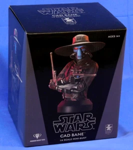 STAR WARS CLONE WARS CAD BANE 1:6 MINI BUST GENTLE GIANT SEALED - Picture 1 of 4