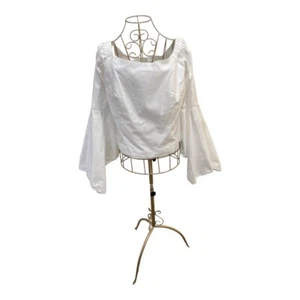 Blusa Petersyn Revolve Harlan blanca para mujer talla grande nueva con etiquetas 100 % algodón - Imagen 1 de 9