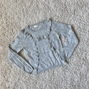 NEXT UK Girls Long Sleeve Sweater Top Heather Gray size 8 - Picture 1 of 12