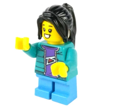 LEGO® Child Girl Dark Turquoise Jacket Minifigure™ hol276  Chinese New Year Ice - Image 1 of 4