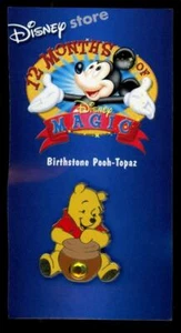 Prendedor 12 Meses de Piedra de Nacimiento Mágica Topacio Pooh Noviembre Disney 15824 - Imagen 1 de 1