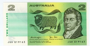 Australia ... P-43c ... 2 Dollars ... ND(1979) ... Choice* UNC* Prefix JUD. - Picture 1 of 2