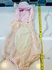 Pottery Barn Kids Baby Piglet Costume 0-6 Mo Soft Halloween Farm Pink Pig Piggy - Picture 1 of 8