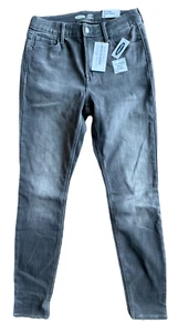 OLS NAVY WOMEN'S SIZE 6 ROCKSTAR SUPER SKINNY JEANS GREY HIGH RISE WARM NEW NWT - Picture 1 of 3