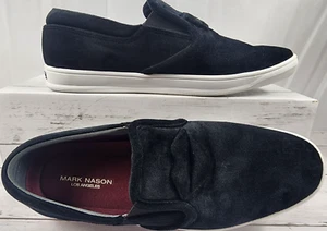 Skechers Mark Nason Textile, 'Kiss Me' Black Slip On Loafer, Women's Size 8 - Picture 1 of 8
