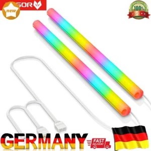2pcs CPU Liquid Cooler Water Cooling Tube Silicone Luminous Sleeve PC Case Decor - Afbeelding 1 van 12