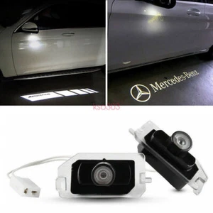 2x Espejo Lateral Láser Charco Logo Luz para Mercedes A B C E S GLB GLC AMG - Imagen 1 de 15