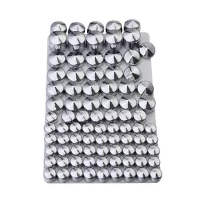 ABS 83 PCS Chrome Bolt Topper Cap Cover For Harley Twin Cam Road King FLHR 94-06 - Foto 1 di 9
