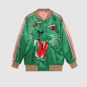 gucci green leather jacket