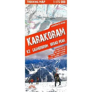 Karakoram (Pakistan) Trekking Map K2 Gasherbrum Broad Peak 1:175IK - Foto 1 di 4