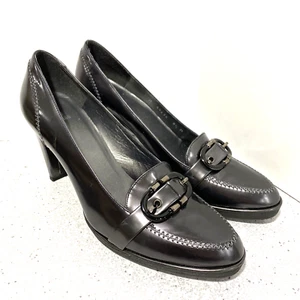 Zapatos Stuart Weitzman tacón alto peltre hebilla metálica detalles EE. UU. 8,5M - Imagen 1 de 12