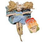 Folkmanis Summer Fairy Finger Puppet Blue Blonde Fairytale 7” Vtg NWT