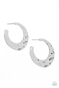 Paparazzi Make a Rippile Silver & Copper Hoop Earrings NWT - Picture 1 of 2