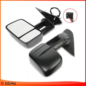 ?Power Towing Heated For 2014-18 Silverado Sierra Tahoe Truck Side Mirrors Pair - Picture 1 of 16