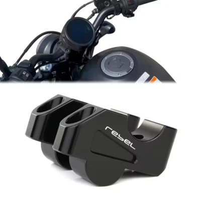 Handlebar Risers Mount For Honda Rebel 300 500 1100 CMX300 CMX500 CMX1100 17-24 - Image 1 of 4