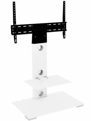 AVF Column Mount Up to 65 Inch TV Stand - White - Image 1 of 4