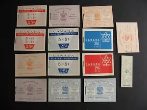 Canada 14 different booklets, different covers or panes inside see pictures! - Picture 1 of 2