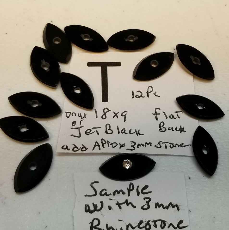 De colección LG Largo Delgado Grasa 24x6mm 18x5mm Navette Estrás Checo WG Joyería 5020 Foto 1 de 1