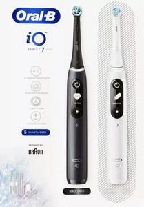 Braun Oral-B iO Series 7 Duo Black Onyx/White Alabaster elektrische Zahnbürsten - Bild 1 von 3
