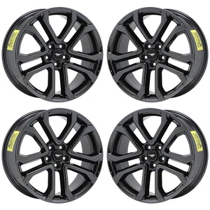 20" Ford Mustang GT Black Chrome wheels rims Factory OEM set 10167 EXCHANGE - Picture 1 of 8
