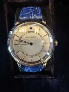 Boucheron Epure 18K White Gold 38 mm Auto Men’s Watch Girard Perregaux Movement. - Picture 1 of 10