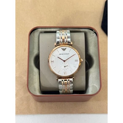 Reloj para hombre Emporio Armani Gianni mediano AR1677 con esfera plateada Foto 1 de 4