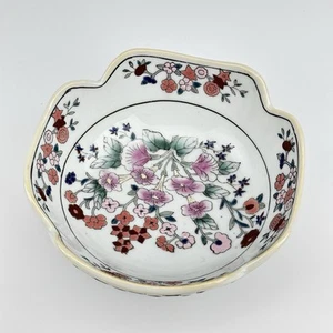 Vintage Antique Asian Eggshell Porcelain Floral Bowl - NOT FOR FOOD 4"x7" - Picture 1 of 7