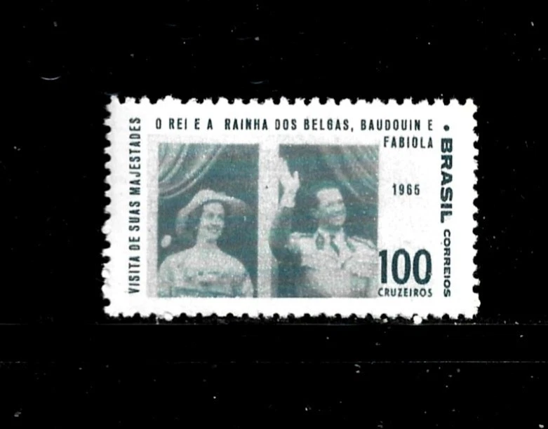 Brazil  Stamp Scott # 1014-100cr-Mint/VLH-OG-1965 - Image 1 of 1