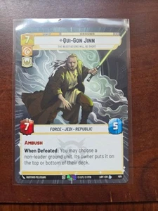 Star Wars Unlimited Legends Of The Force Hyperspace Qui-Gon Jinn 464 L - Picture 1 of 1