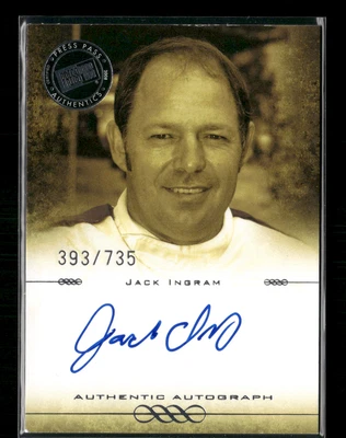 Jack Ingram 2008 Press Pass Legends Auto 393/735 - Image 1 of 2