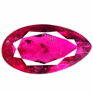 1.00 ct Pear Cut (9 x 5 mm) (Un-Heated) Pinkish Red Rubellite Tourmaline - Picture 1 of 1