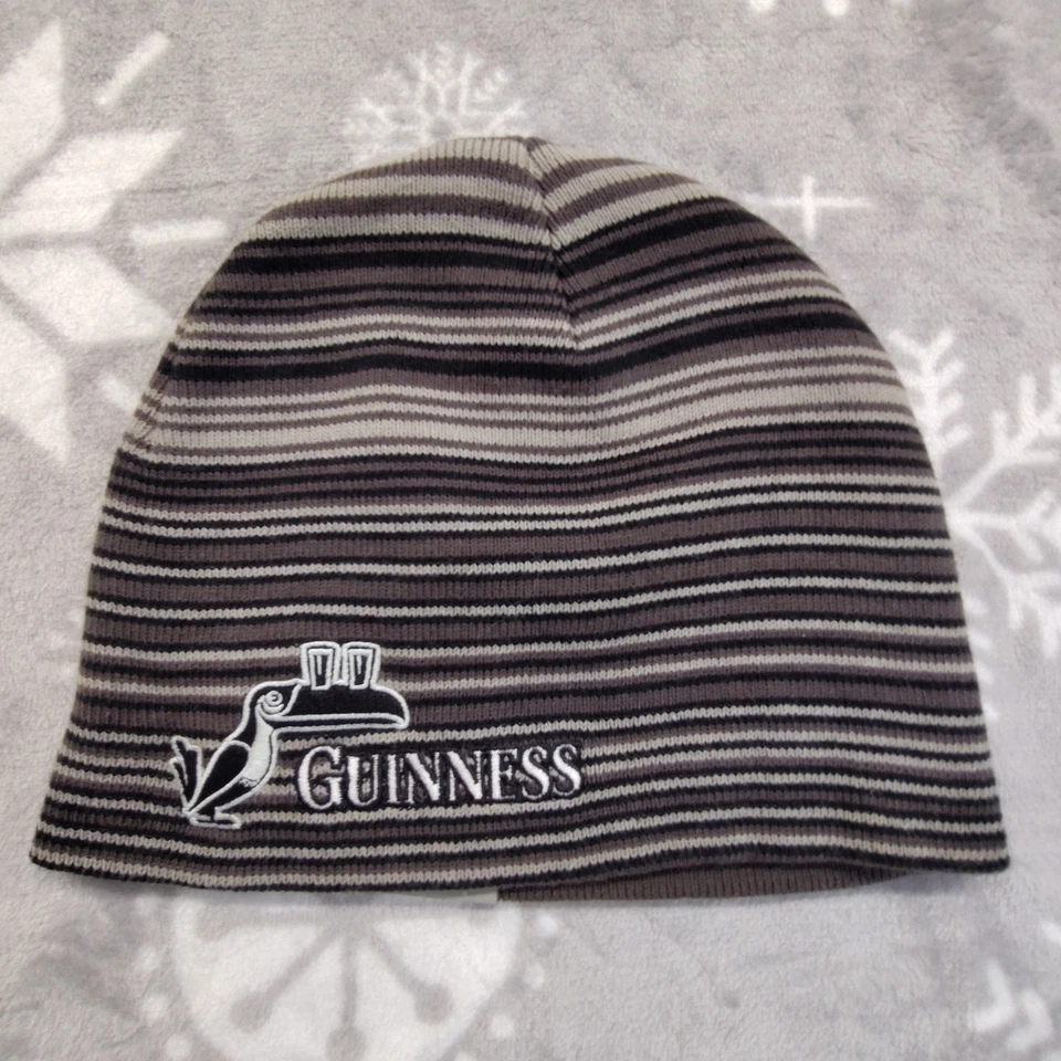 De colección Guinness Beer Beanie Calavera Sombrero Invierno Rayas Gorra Bio-domos Foto 1 de 4