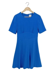 REISS Vestido de manga corta Mujeres Vestido Talla EU 38 azul elegante - Imagen 1 de 5