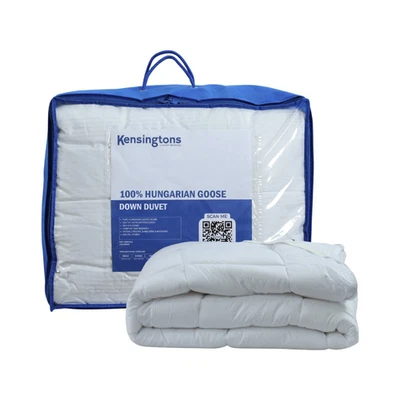 KENSINGTONS Supreme Quality Hungarian Goose Down Duvet All Size Bed & Togs Ultra Soft & Warm