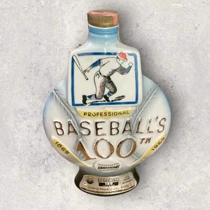 Jim Beam Decanter Professional Baseball's 100th Anniversary 1869 - 1969 leer - Bild 1 von 4