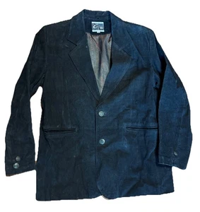 Global Identity schwarzer Leder G-III Blazer Größe Large Herren - Bild 1 von 13